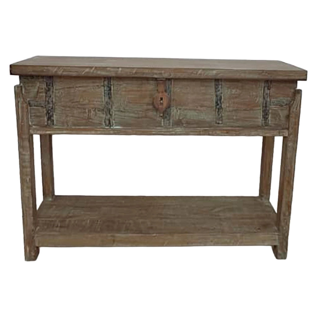Crediera in legno fatto a mano 144x39x93h cm