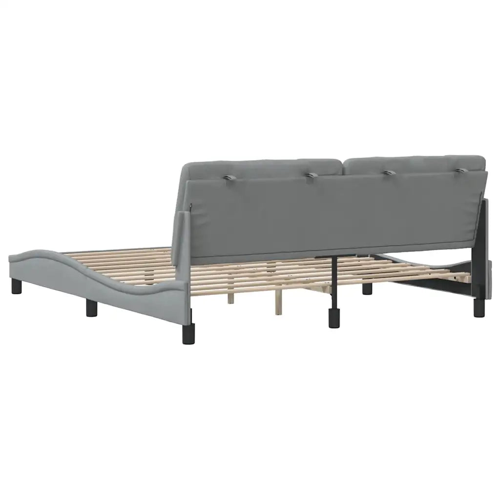 Giroletto senza Materasso Grigio Chiaro 180x200 cm Tessuto 3310615