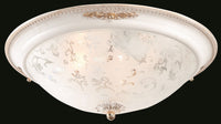 Plafoniera Ceiling & Wall in Metallo Diametrik Bianco con Oro