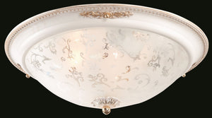 Plafoniera Ceiling & Wall in Metallo Diametrik Bianco con Oro