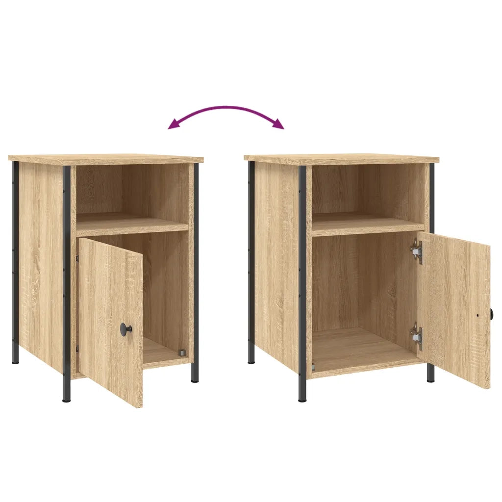 Comodini 2 pz Rovere Sonoma 40x42x60 cm in Legno Multistrato 825916