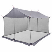 Telo da campeggio con pareti in rete Grigio e arancione 42028565