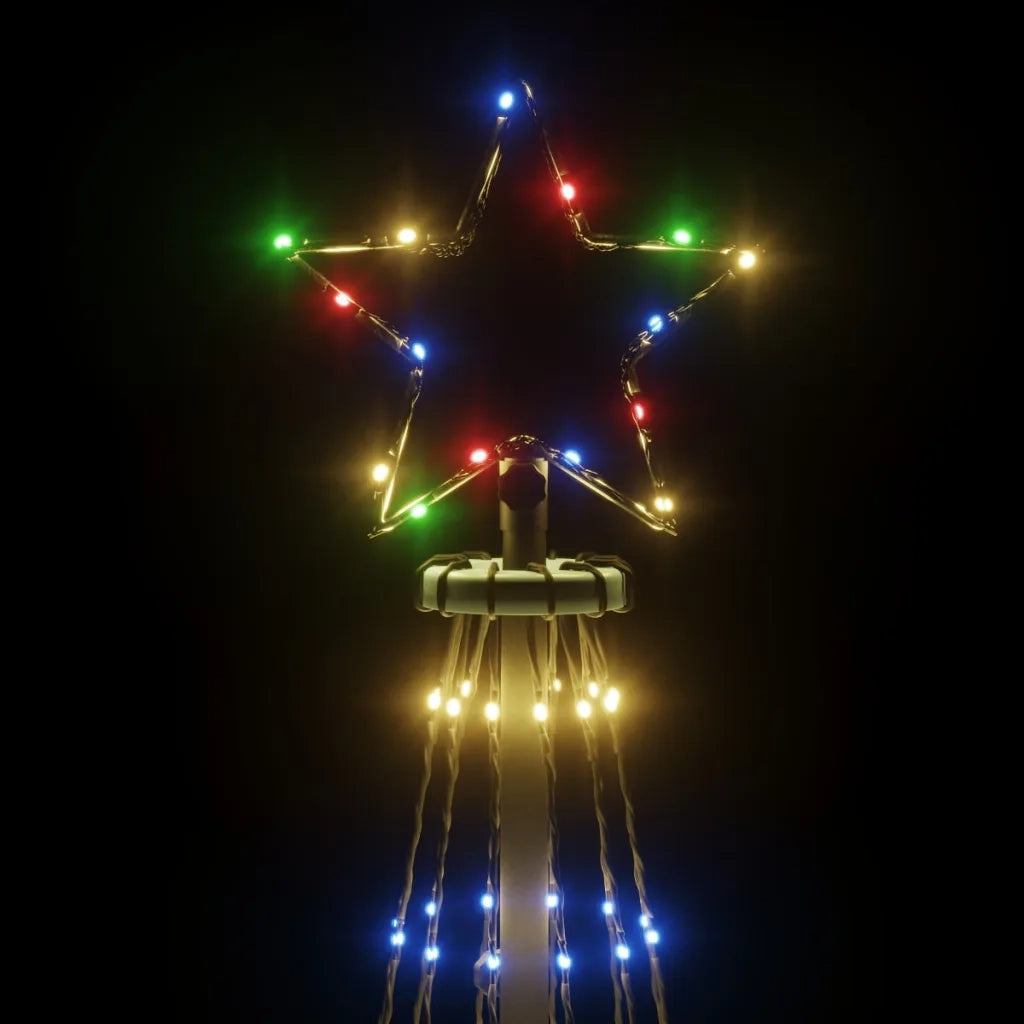 Albero di Natale a Cono Colorato 732 LED 160x500 cm 343497