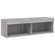 Mobile TV multimediale mensola TV credenza mobile TV sala da pranzo soggiorno camera da letto con luci LED Sonoma 100 x 30 x 30 cm grigio 02_0026794
