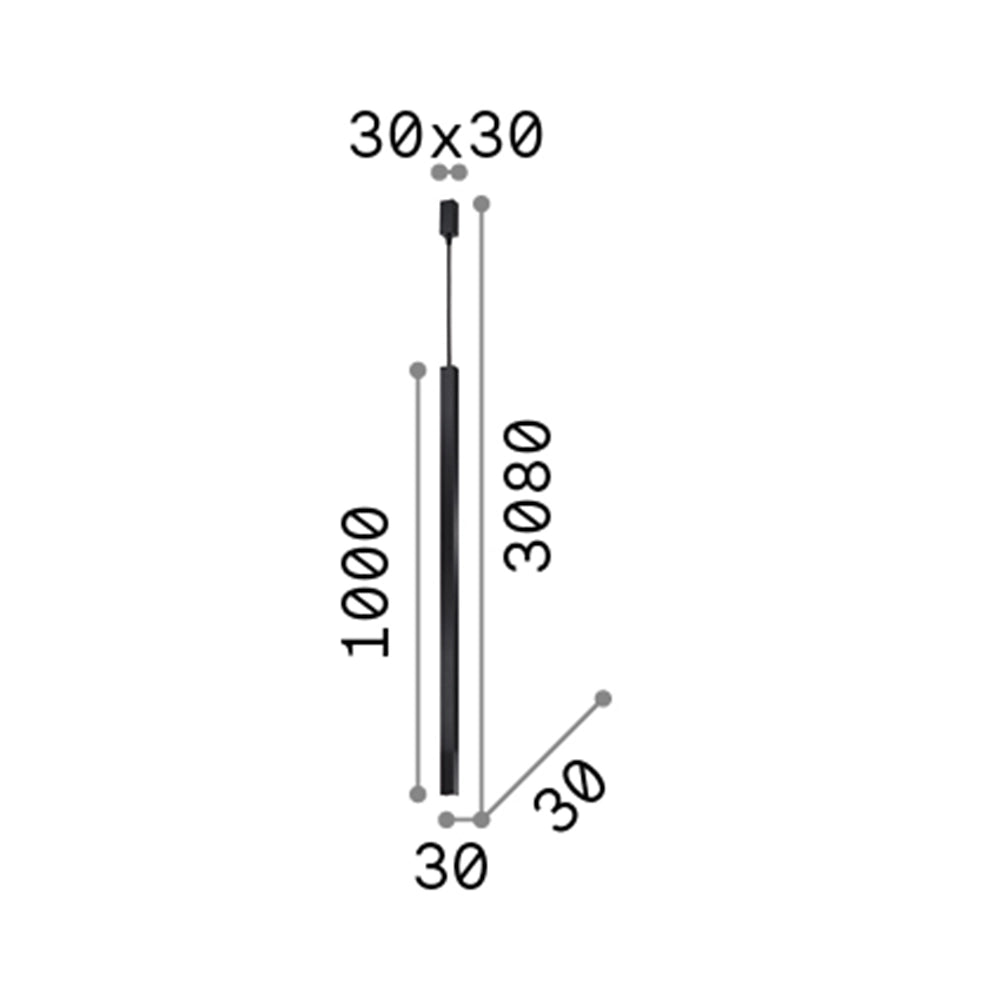 Sospensione Suqare Moderna Ultrathin Metallo Bianco Led 11,5W 3000K D100