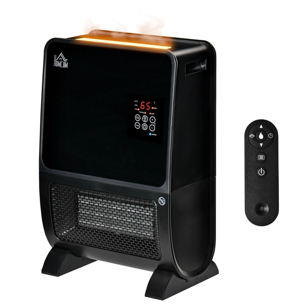 Stufa Elettrica con Umidificatore e Telecomando ¨C Zephmum ¨C Nero 33x21x49.5 cm