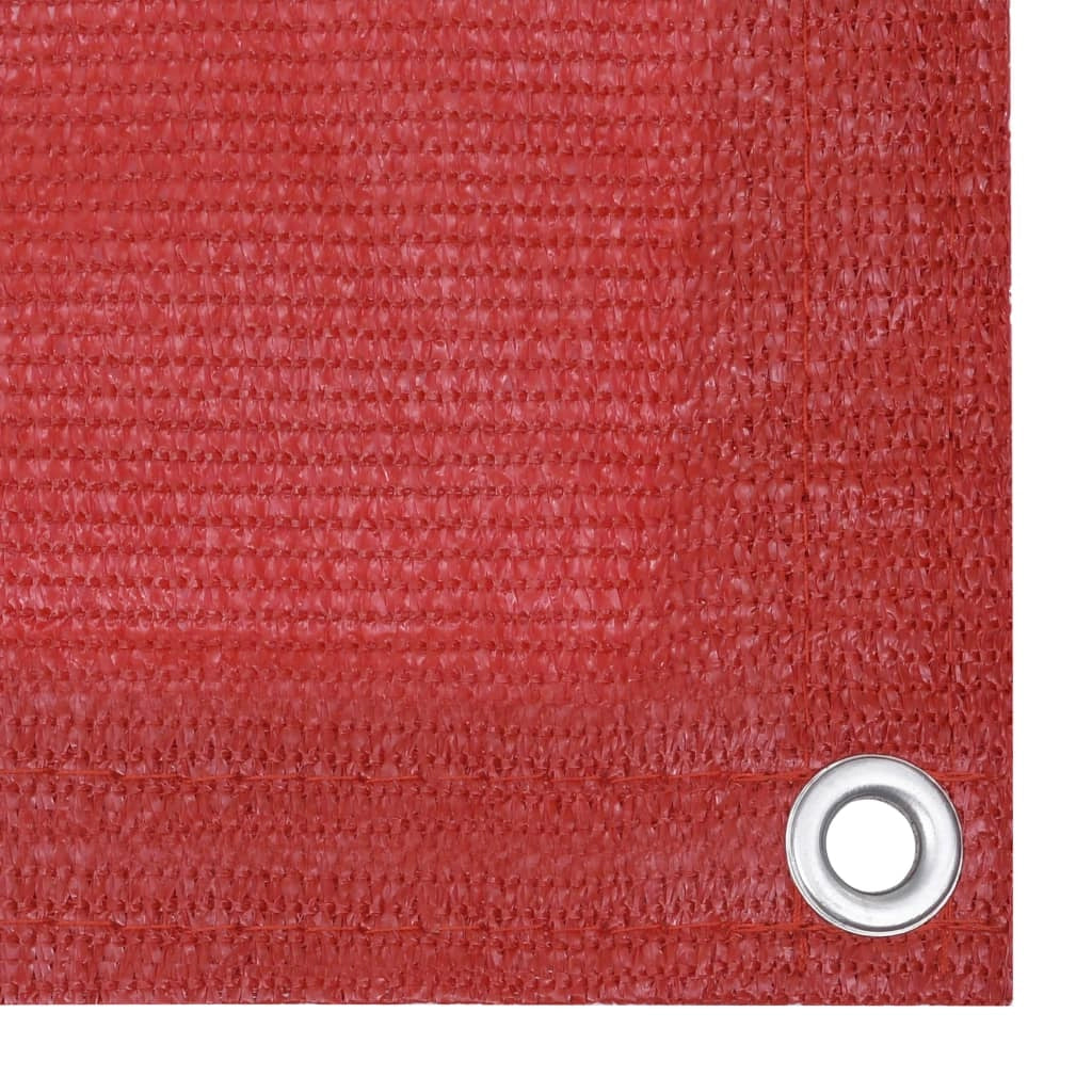Schermo per balcone schermo per la privacy 120 x 300 cm HDPE rosso 02_0010342