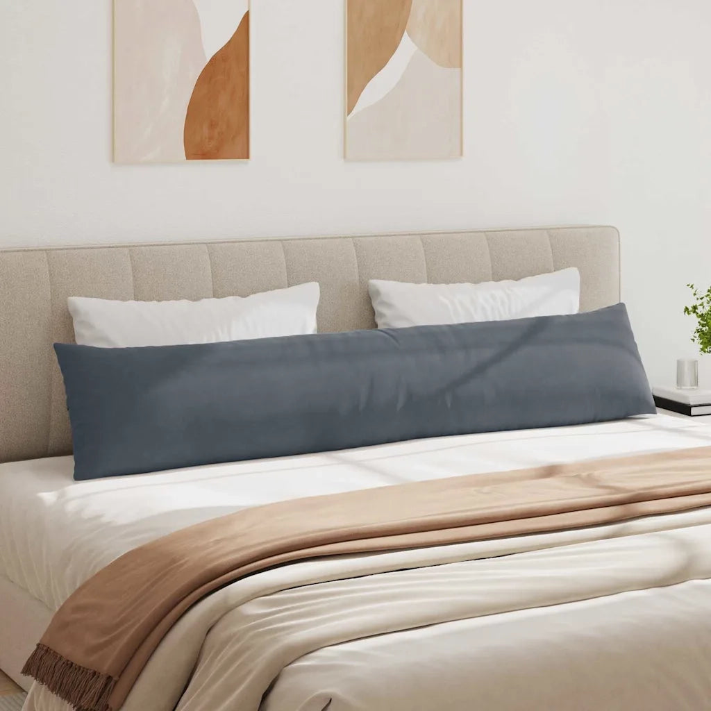 Cuscini da Divano 2 pcs Grigio scuro 200 x 40 cm