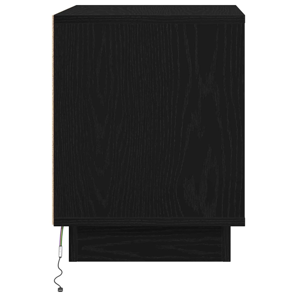 Armadio da Notte 2 pcs Nero 44 x 34,5 x 45 cm Legno multistrato 869565
