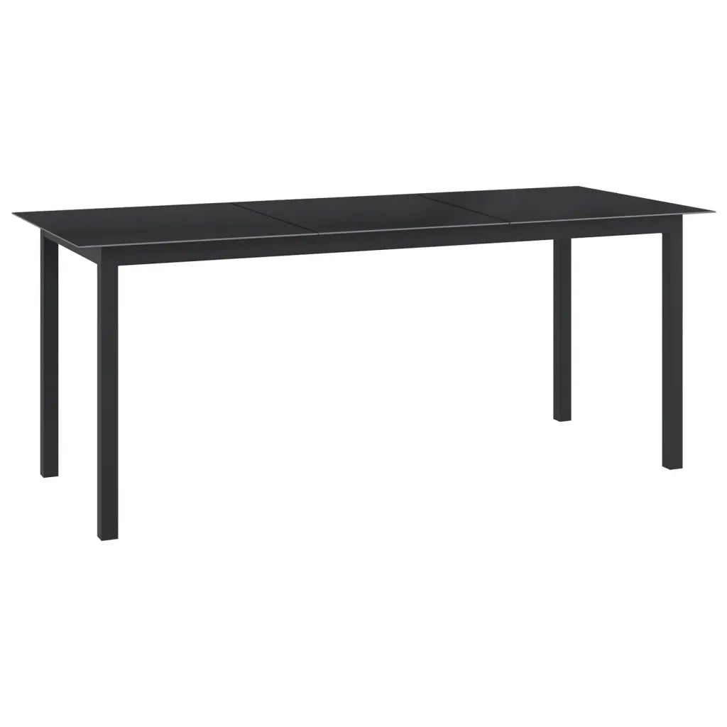 Set Mobili da Pranzo per Giardino 9 pz in Alluminio Antracite cod mxl 35712