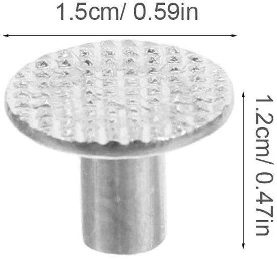 Spie di acciaio antiscivolo 50 pezzi - Spie di riserva - Spie per neve - Spie per ghiaccio - Ideali per la forma di passo - Spie per nevai