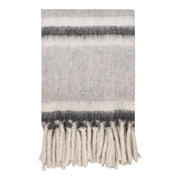 Plaid Carmel, Grigio, Lana, 130x170x1 cm