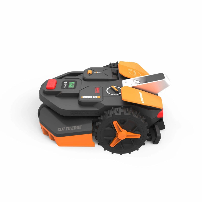 Robot rasaerba automatico WR202E Landroid Vision con videocamera AI per giardini fino a 250 m² - Worx