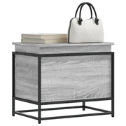 vidaXL Contenitore con Coperchio Grigio Sonoma 60x40x51,5cm Truciolato