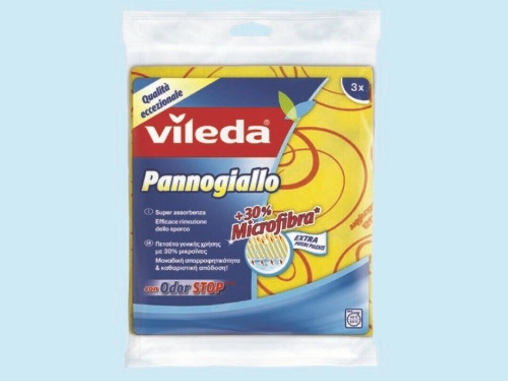 Vileda Pannogiallo In Microfibra Multiuso 3 Pezzi - Fraschetti