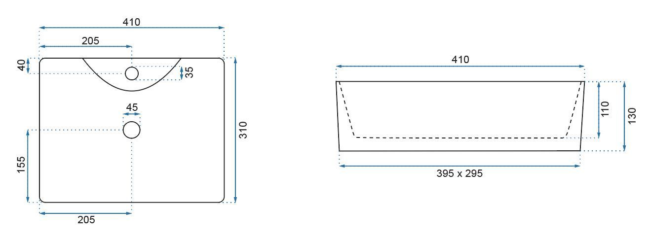 Lavabo Da Appoggio Rea Kelly Mini Aiax Shiny