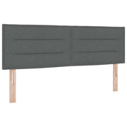 Testiera | Testata Grigio scuro 160 cm Tessuto