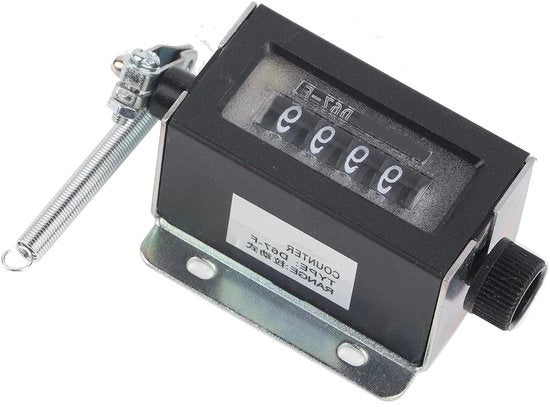 Tachimetro meccanico con funzione di reset del contagiro manuale a 5 cifre e funzione di trazione manuale