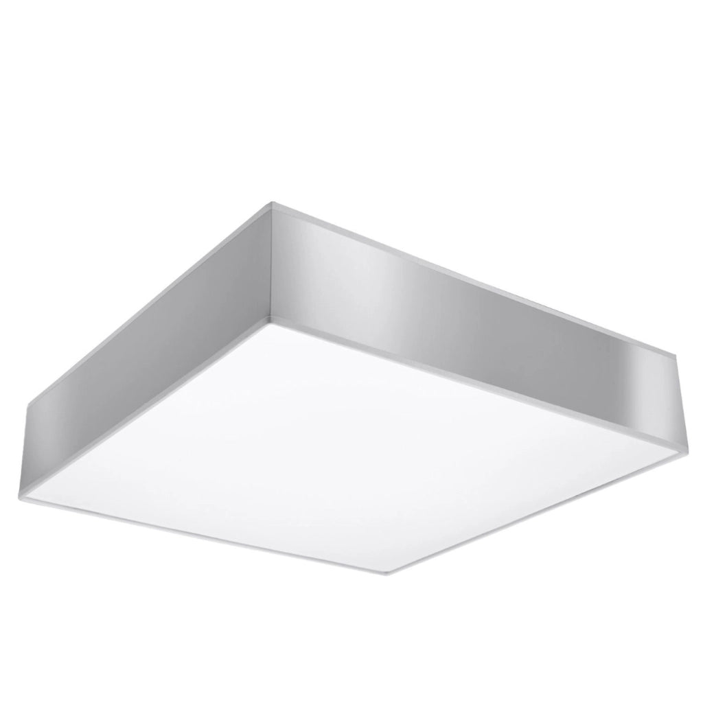 Plafoniera quadrata ANUBIS 45x45 grigia 3xE27 Pure Lume