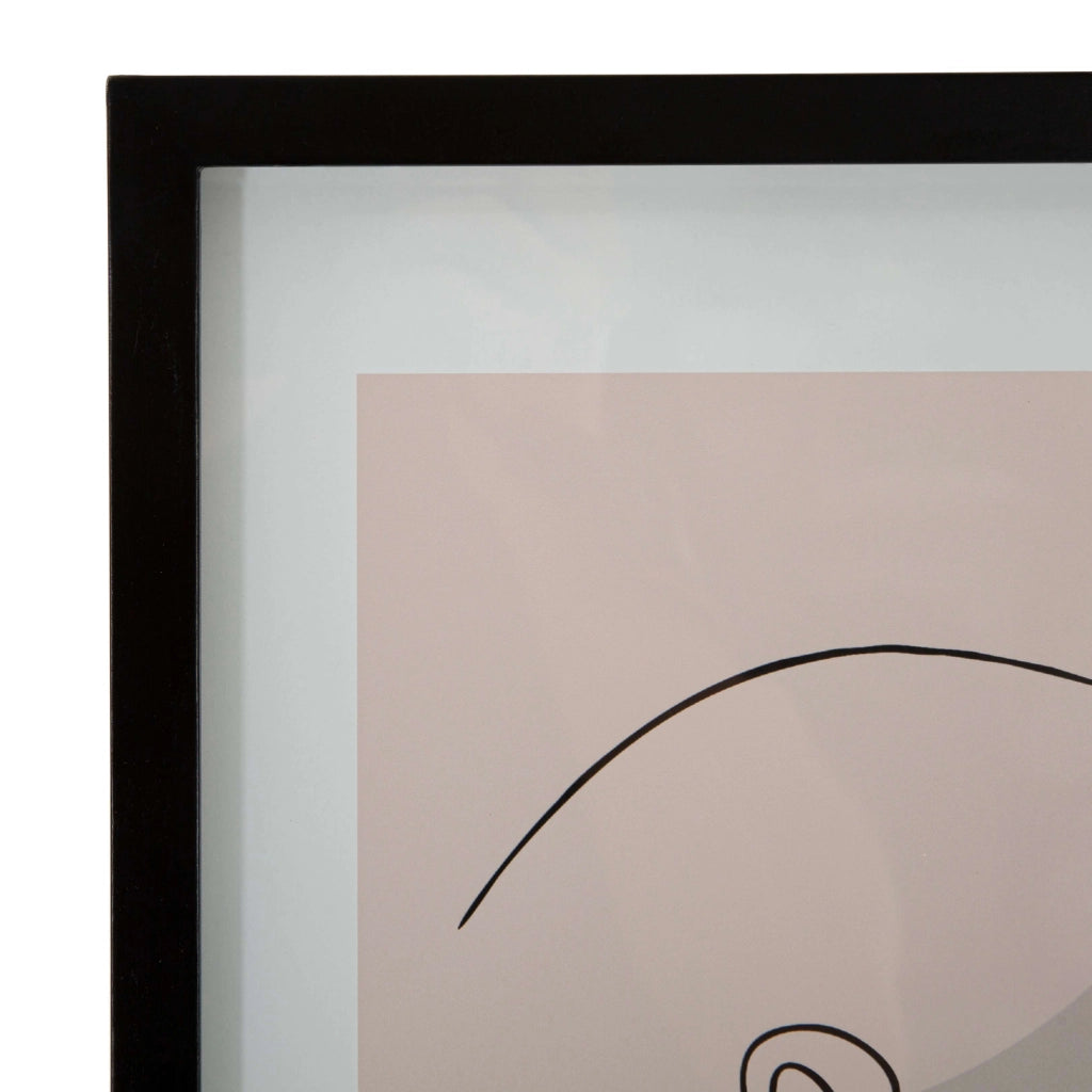 Silvo, Quadro Materiale Struttura in Vetro, 35x47h cm Rosa