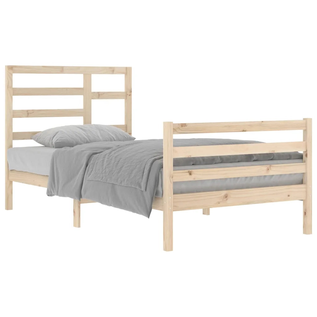 Giroletto-Struttura Letto in Legno Massello 100x200 cm 646407