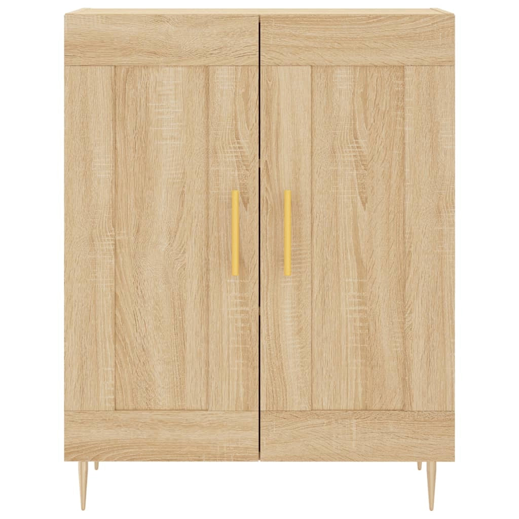 Buffet credenza cassettiera armadio mobile contenitore organizer cucina soggiorno rovere Sonoma 69,5 x 34 x 90 cm legno ingegnerizzato marrone 02_0031684