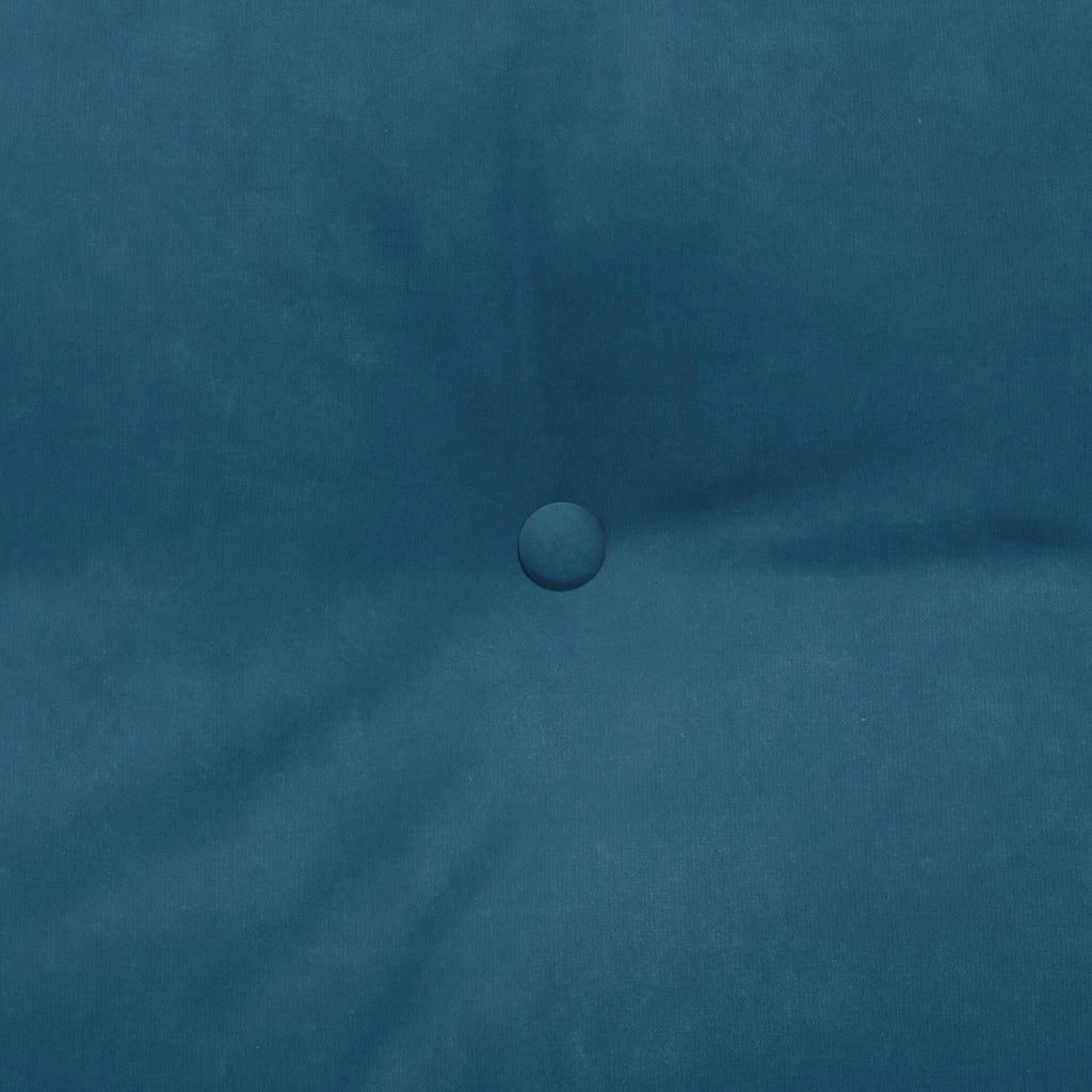 Cuscino per Schiena Blu 100 x 24 x 50 cm Velluto