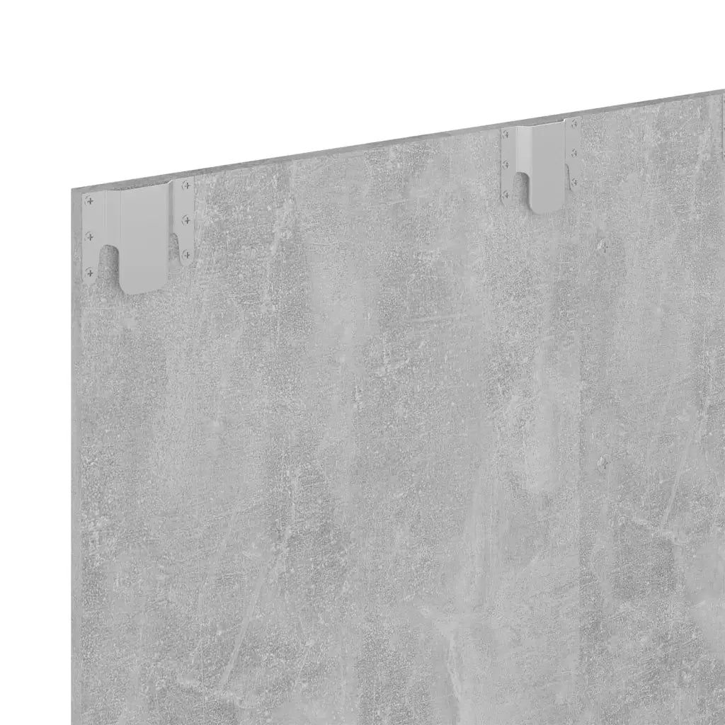 Mobile TV a Muro Grigio Cemento 120x23,5x90cm Legno Multistrato 808273