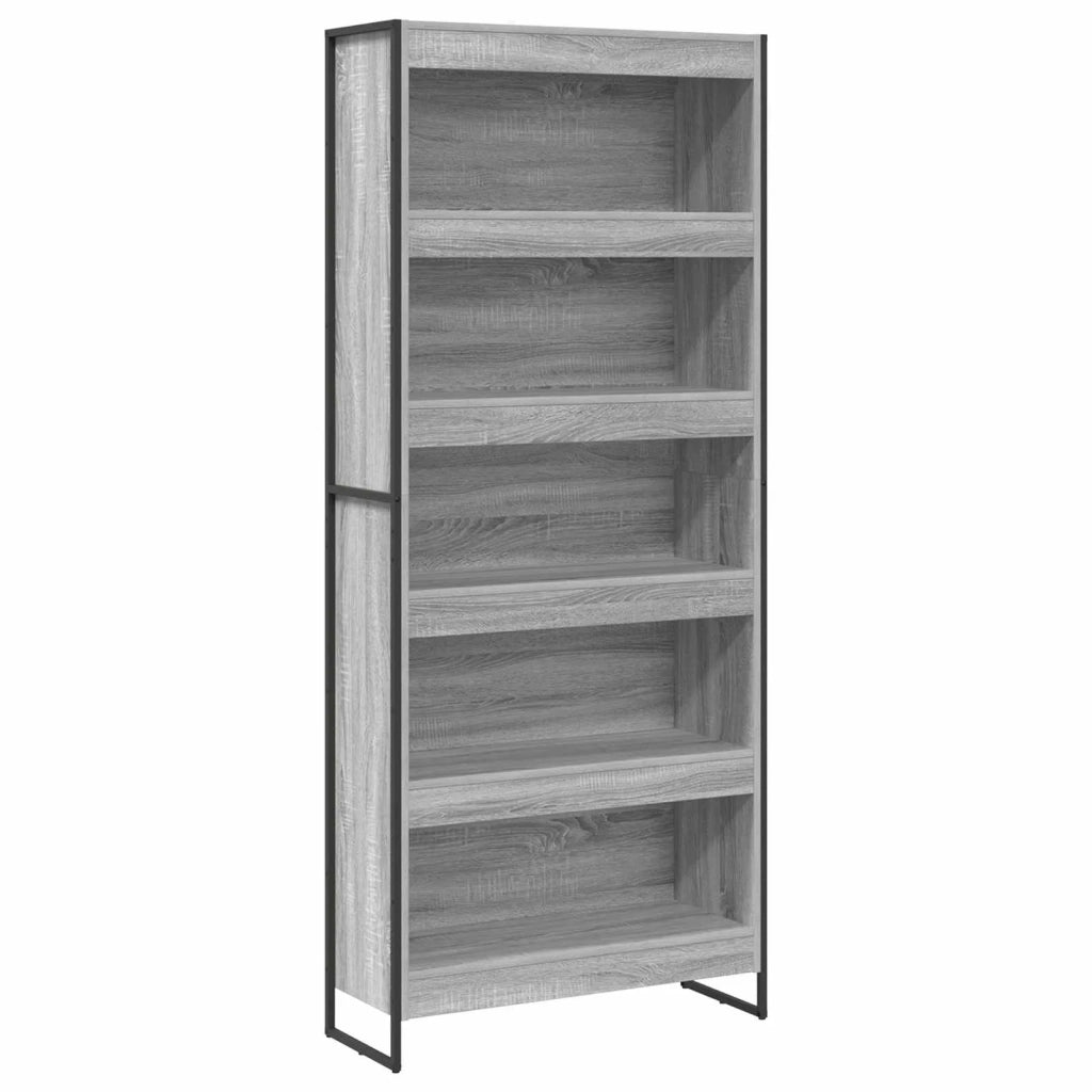 Armadio per Libri 2 pcs Grigio Sonoma 80 x 30 x 189,5 cm
