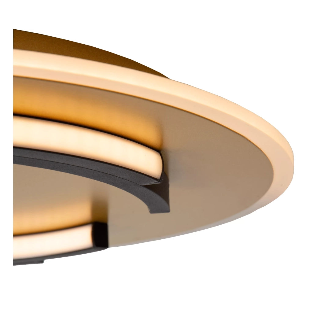 Plafoniera LED Lucide Andreas 39,6cm 30W ottone rotonda