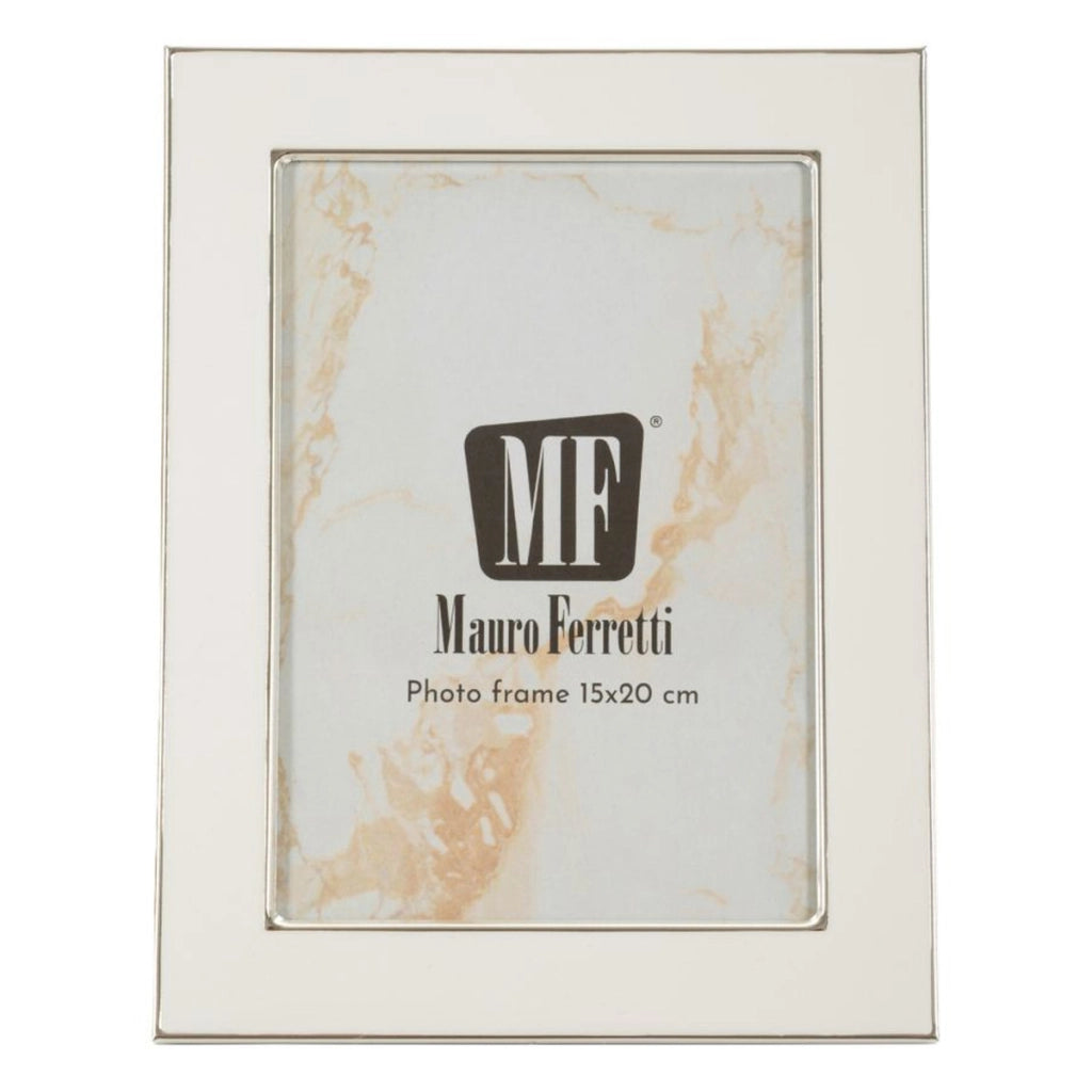Portafoto VKH1011, Bianco, Metallo, 16x1,6x21,5 cm