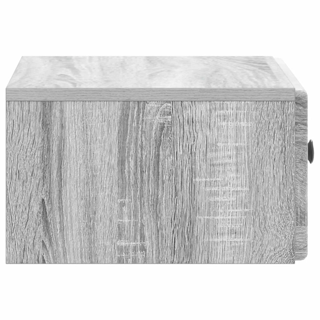 Mobiletto da notte a muro Grigio Sonoma 49 x 34,5 x 20 cm 899137