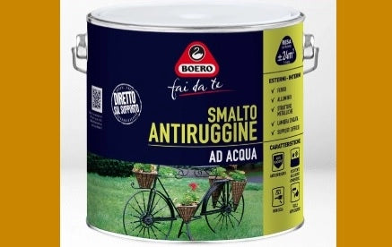 Smalto Antiruggine Acqua Giallo 0,5 Litri- Boero