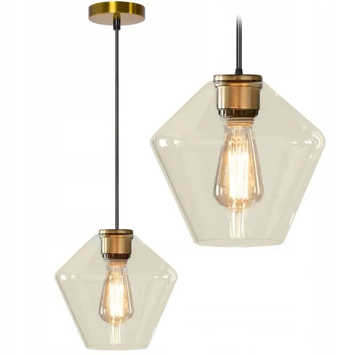 Lampada Da Soffitto Di Vetro APP439-1CP Amber