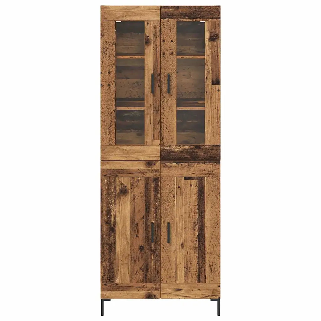 Credenza 2 pcs Legno vecchio Legno multistrato
