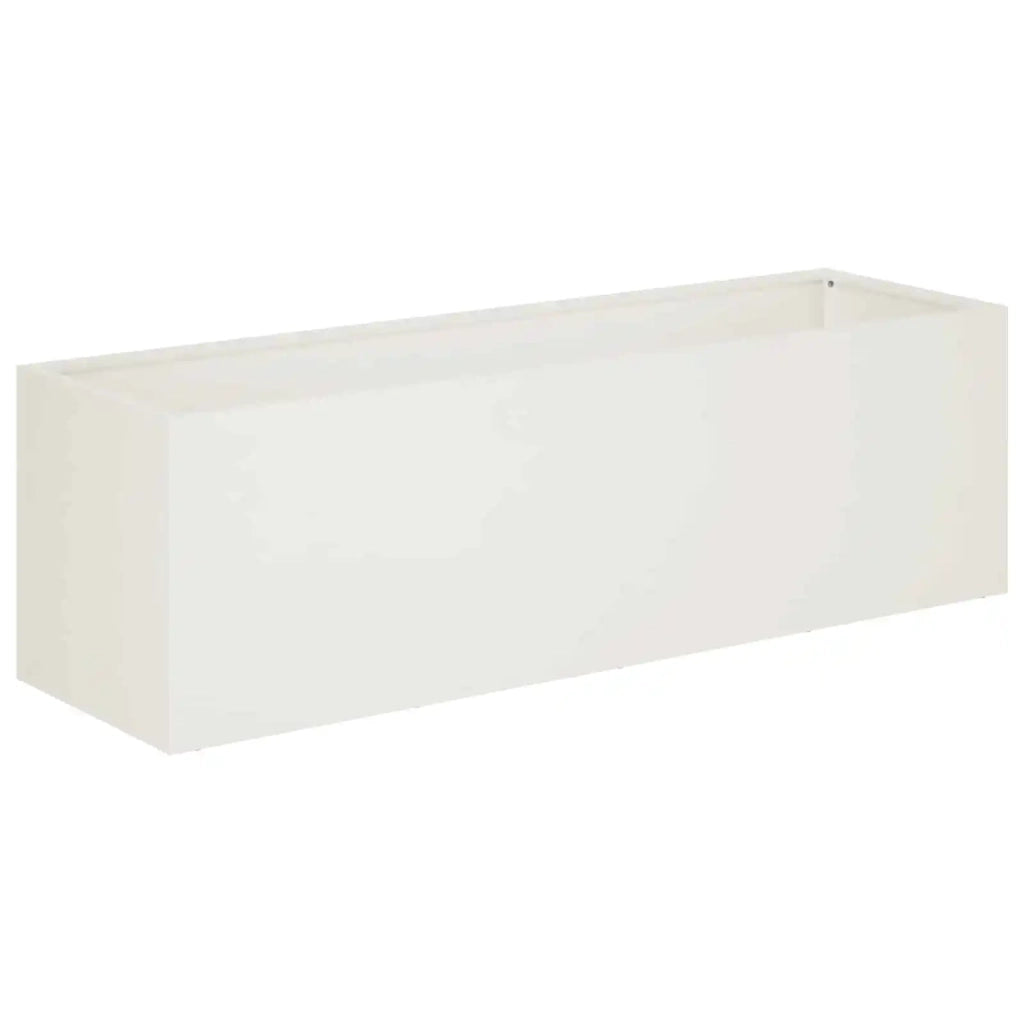 Vaso da giardino 2 pz Bianco 80 x 30 x 30 cm 8005207
