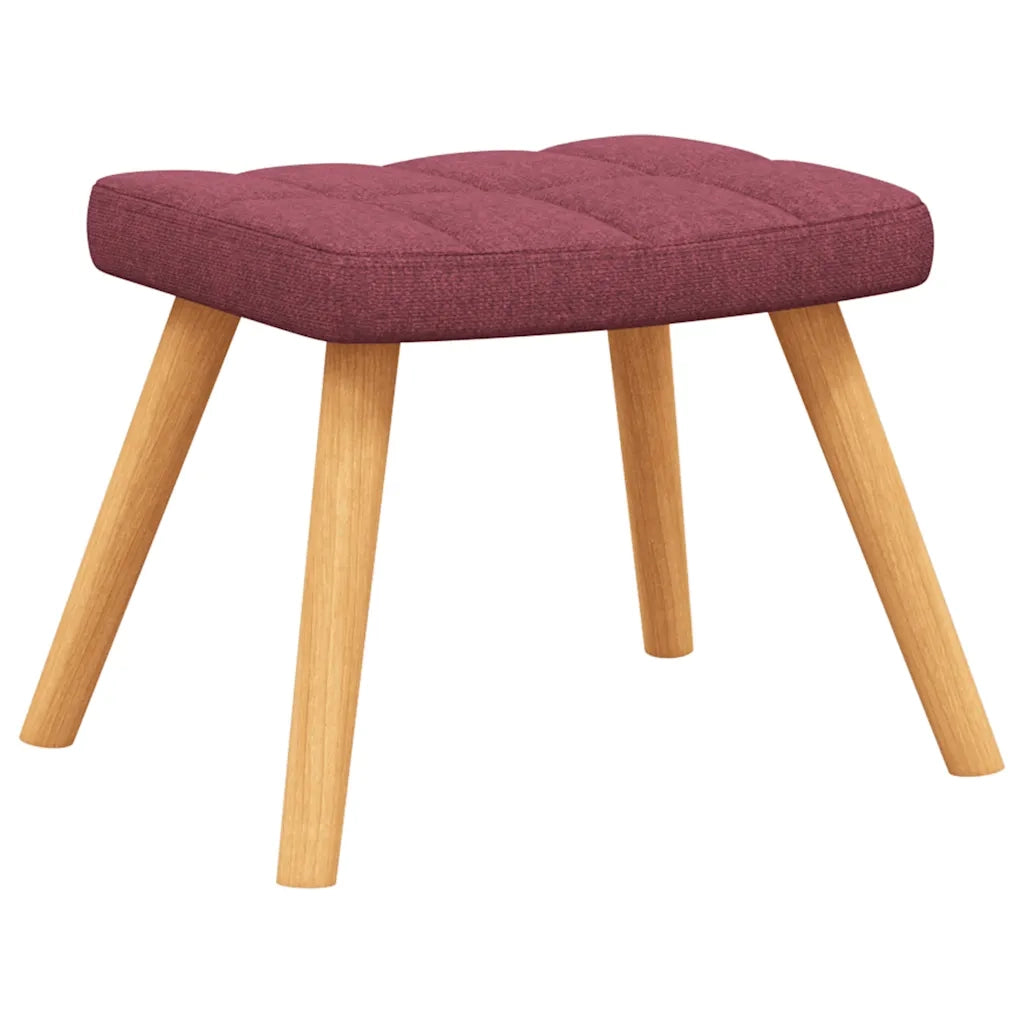 Poltrona Relax con Poggiapiedi Rosso Vino in Tessuto cod mxl 15814