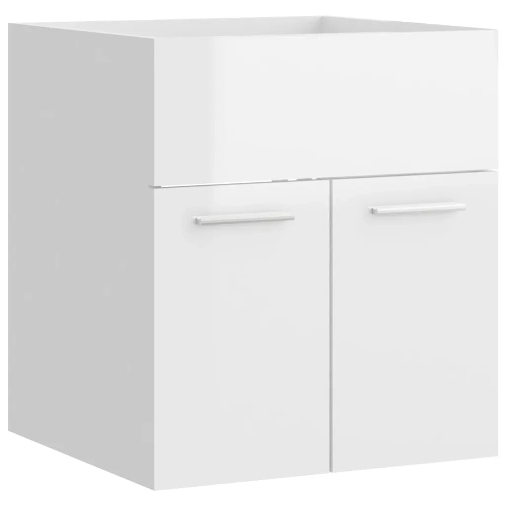 Set Mobili da Bagno Bianco Lucido in Truciolato cod mxl 60873