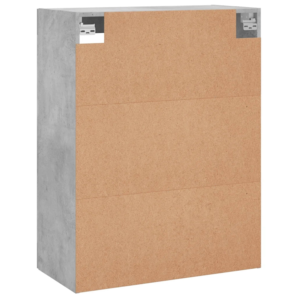Armadietto a Muro | Mobile a Parete Grigio Cemento 69,5x34x90 cm