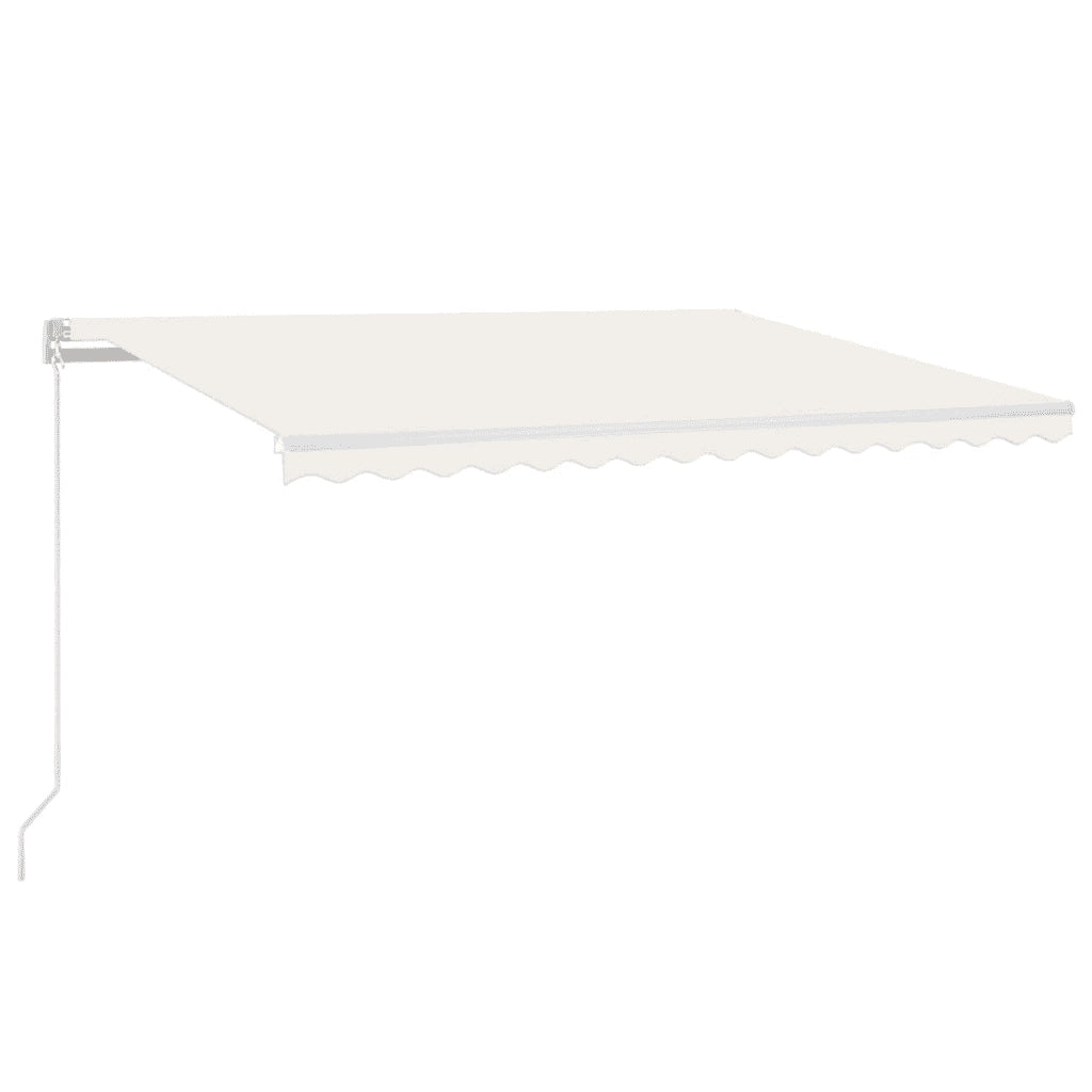 Tenda da Sole Retrattile Manuale 400x350 cm Crema cod mxl 55784