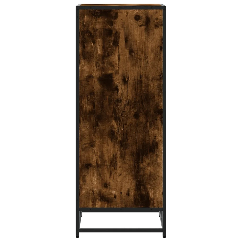 Scarpiera Rovere Fumo 48x38x97,5 cm in Legno Multistrato 849206