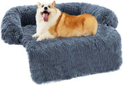 Cuscino per cani banco - Coperta per cani banco - Coperta per cani banco - Protezione per cani banco - Cuscino per cani per il banco - M (90 cm x 90 cm x 17 cm)/grigio scuro