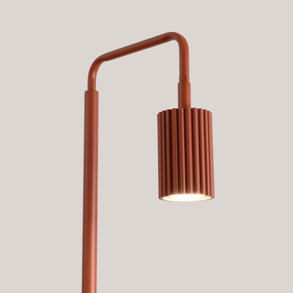 Lampada da terra KARBON 1 ocra rossa