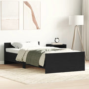 Giroletto senza Materasso Rovere Nero 90x200cm in Truciolato 862365