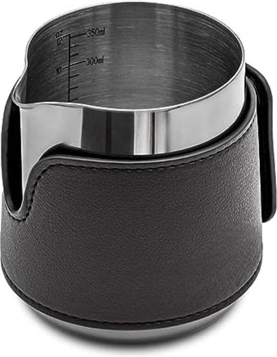 Bottiglia di schiuma - Imbuto per latte - Bottiglia di schiuma - 9 x 9 x 11,3 cm - 500 ml - Nero