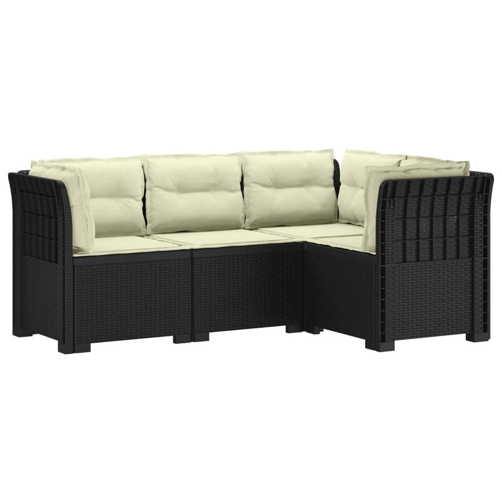 Divano da Giardino 4 Posti con Cuscini Aspetto Rattan PP 3443978
