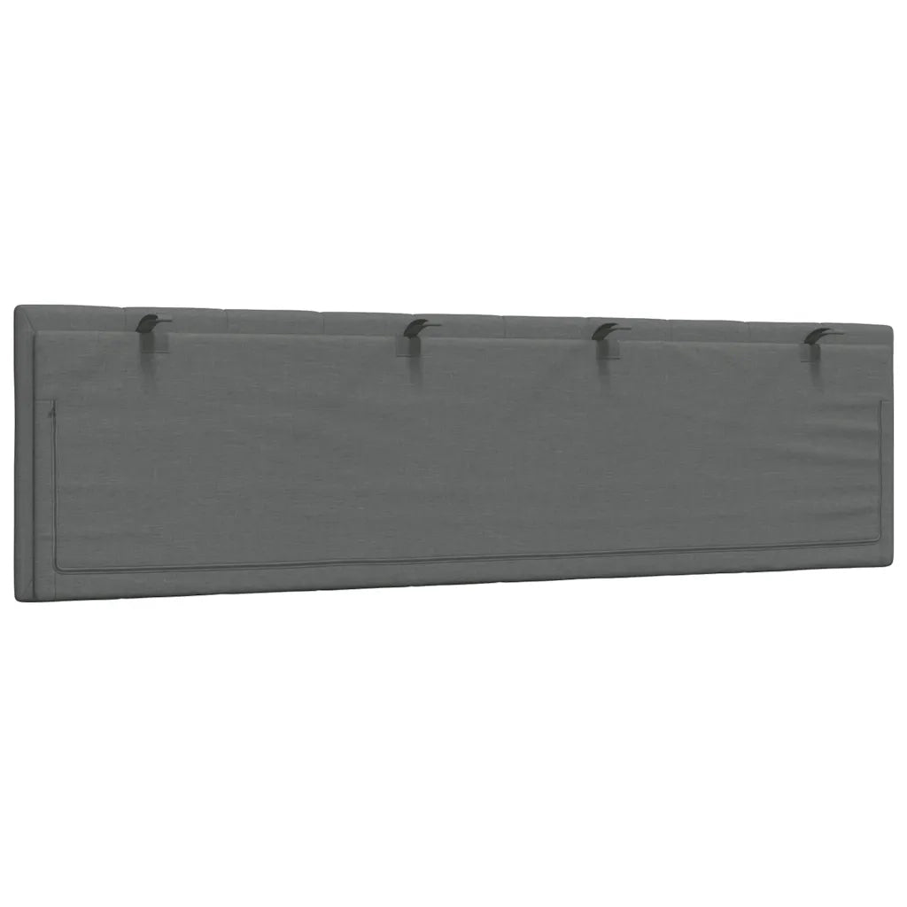 Cuscino Testiera Hanko Grigio Scuro 180 cm in Tessuto CFW1688510
