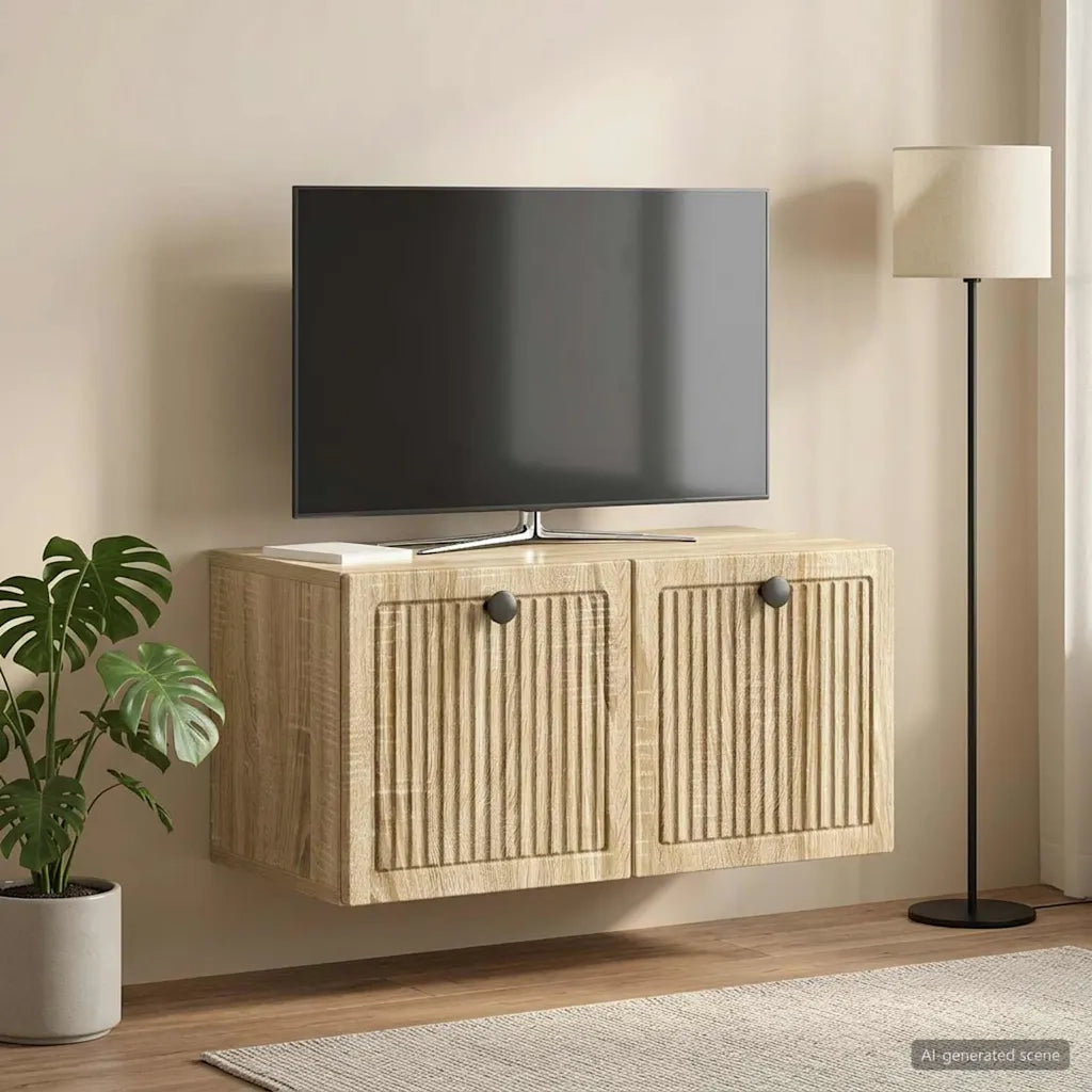 Mobile Porta TV da Muro Rovere Sonoma 59,5 x 31 x 30 cm 898027