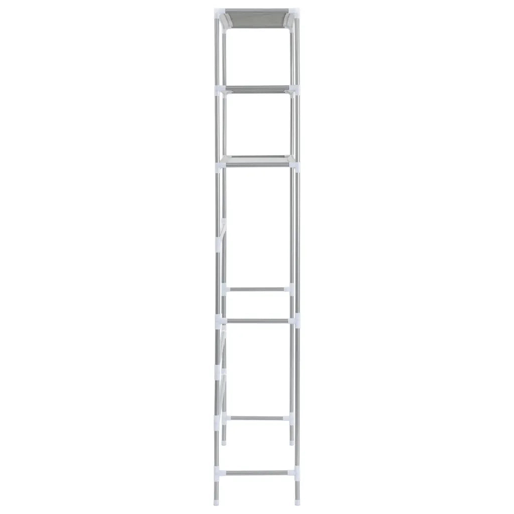 Scaffale per Lavatrice con 3 Ripiani Argento 69x28x169 cm CFW6997136