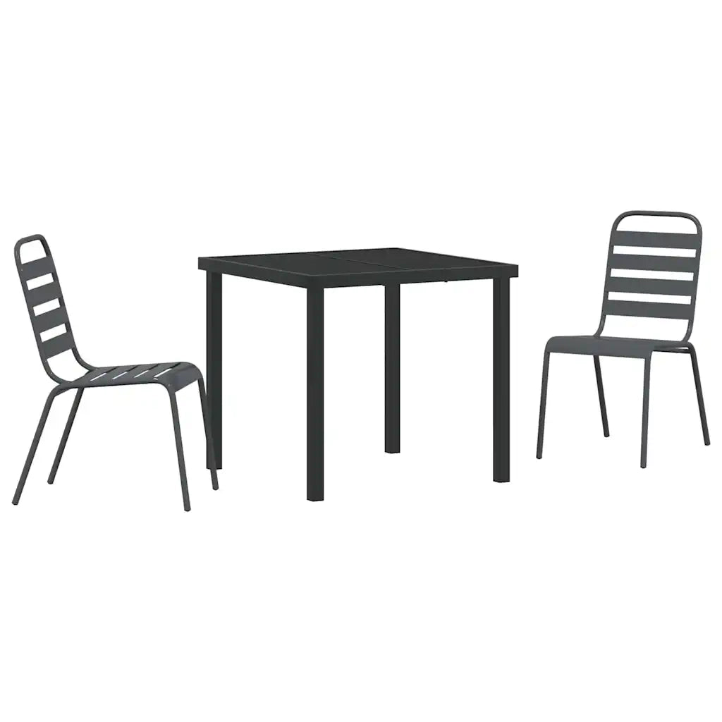 Set da Pranzo per Giardino 3 pcs Antracite 3379296